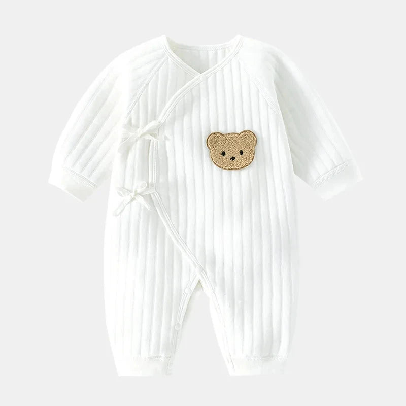 Boys Girls Bodysuit Newborn Winter Onesie Clothes Cotton Toddler Home Wear 0-6M Thickened Spring and Autumn Clothing Econic Blanks